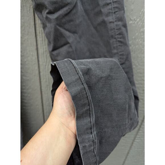 7 For All Mankind Trousers Faded Black Distressed Bell Bottom Jeans Western 27 - Picture 2 of 9